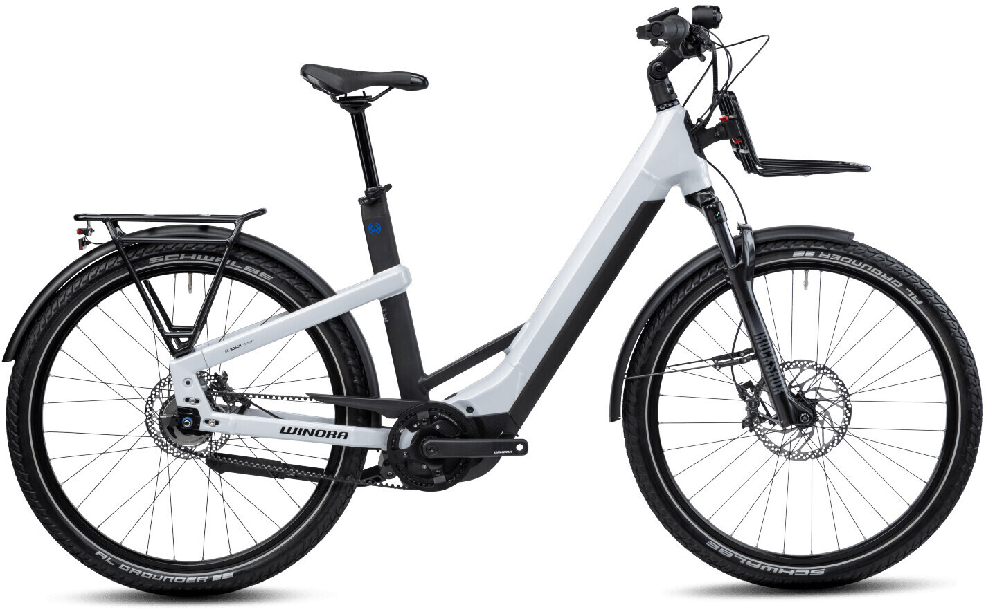 Bild von Winora Yakun R5 Pro 27.5' ' Damen Pedelec E-Bike Trekking Fahrrad weiß 2024 45cm | E-Trekkingbikes