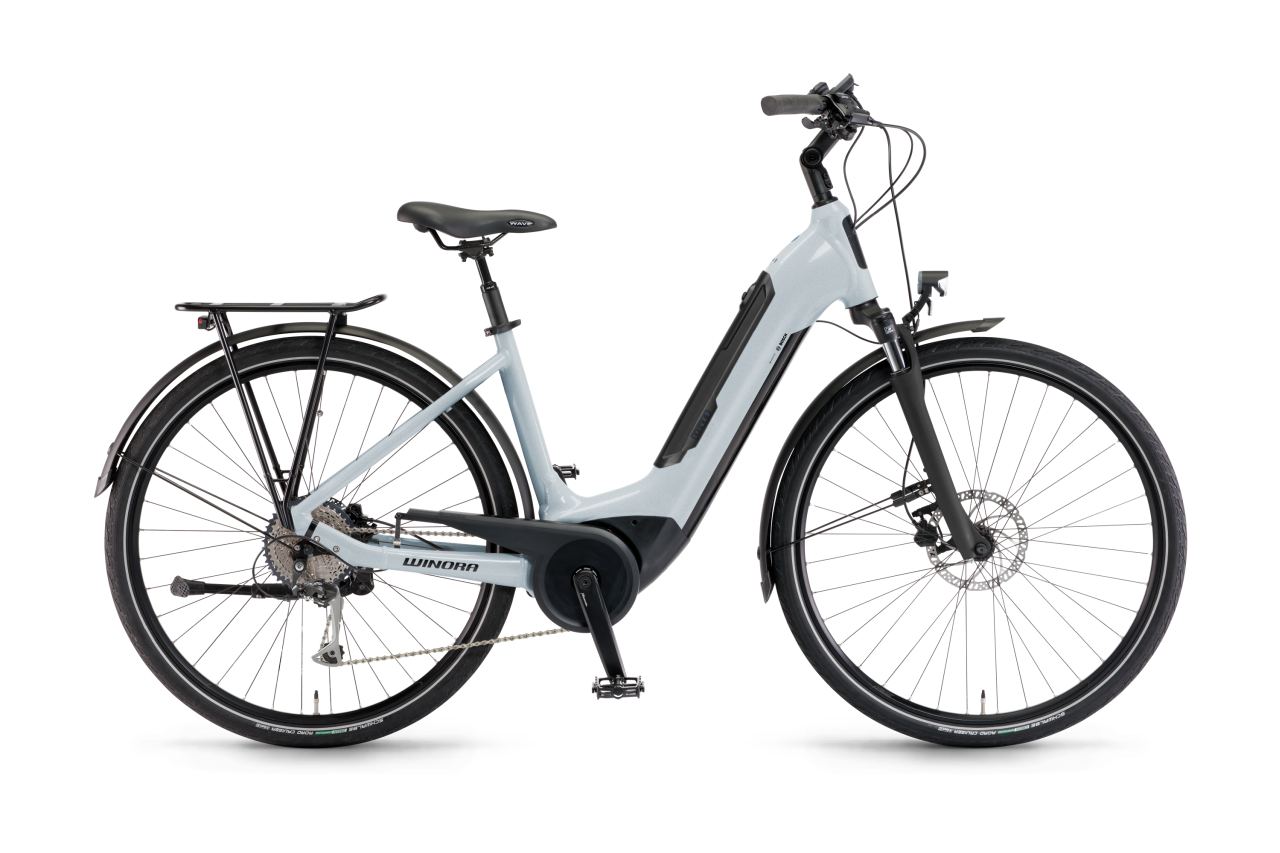 Bild von Winora Tria X9 Wave Unisex Pedelec E-Bike Trekking Fahrrad weiß 2025 46 cm | E-Bikes