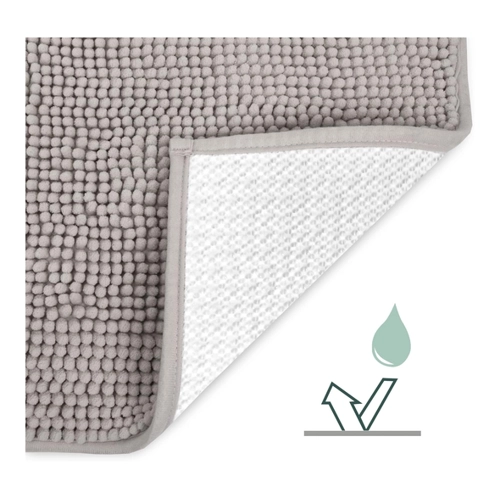Bild von Beautissu Badematte rutschfest BeauMare WR – Hochwertige Chenille Badezimmerteppich