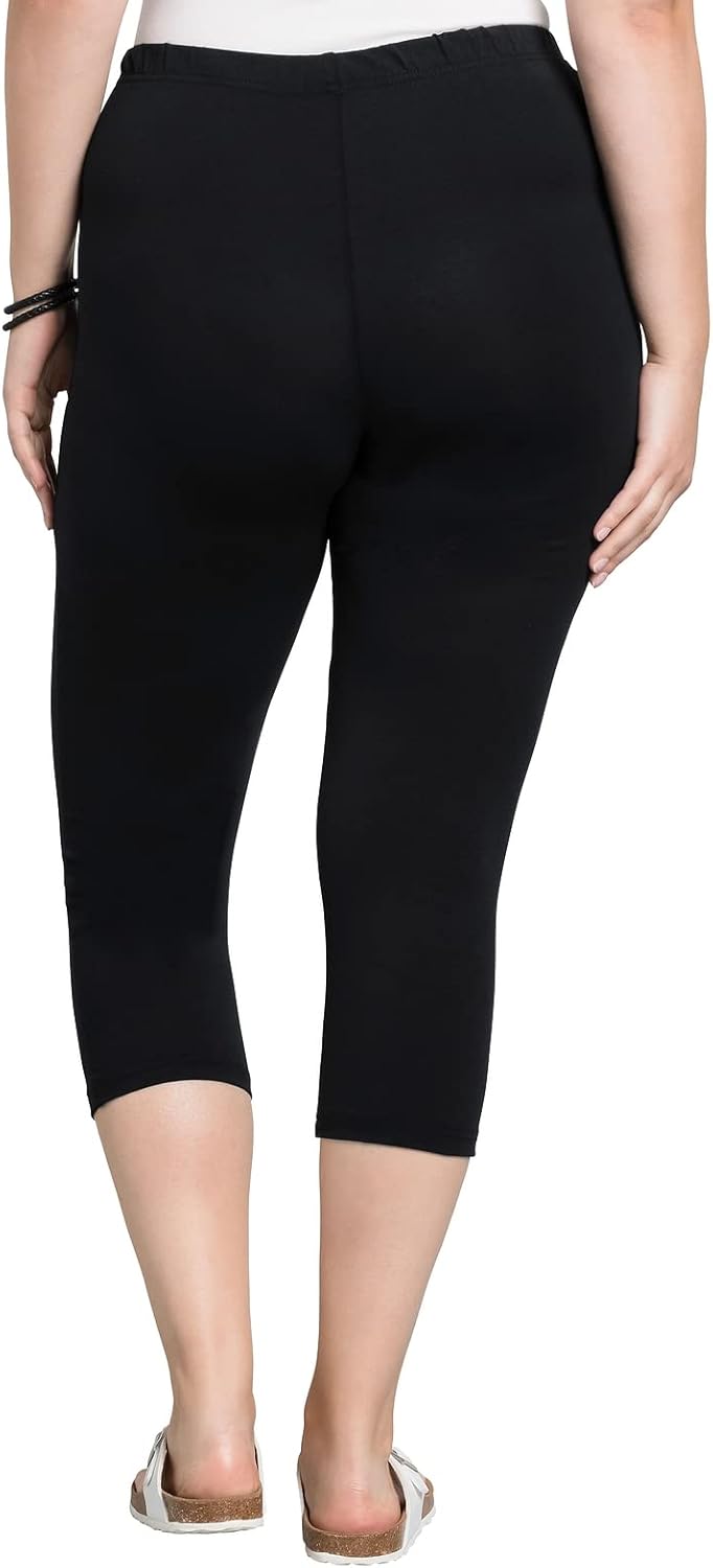 Bild von Sheego Damen Große Größen Leggings in Capri-Länge Basicmode sportlich -