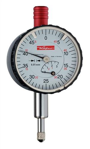Bild von Kleinmessuhr KM4/5S 5mm Abl.0,01mm, m.Stoßschutz m.Kal.KÄFER