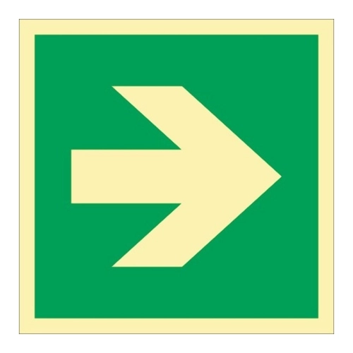 Bild von Rettungszeichen ASR A1.3/DIN EN ISO 7010 - Pfeil gerade