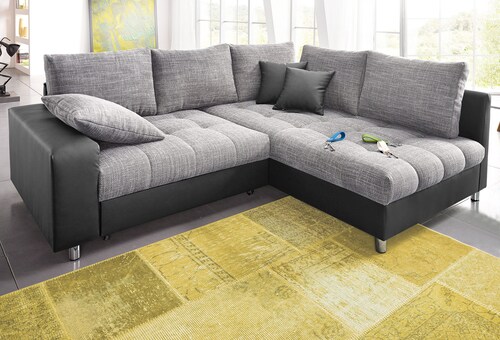 Bild von Mr. Couch Ecksofa »Tobi L-Form«, wahlweise mit Kaltschaum (140kg Belastung/Sitz) und Bettfunktion