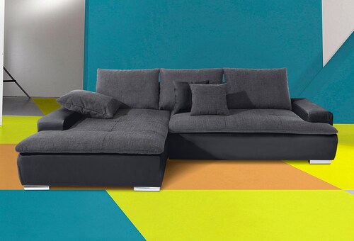 Bild von INOSIGN Ecksofa »Haiti L-Form«, wahlweise mit Kaltschaum (140kg Belastung/Sitz), RGB-Beleuchtung