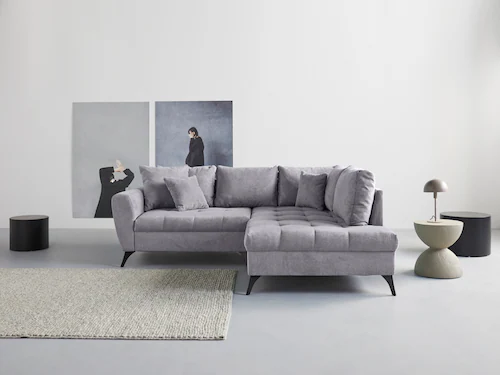 Bild von INOSIGN Ecksofa "Lörby L-Form", Belastbarkeit bis 140kg pro Sitzplatz, auch mit Aqua clean-Bezug