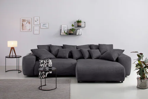 Bild von Home affaire Ecksofa Sundance, bei Bettfunktion mit Topper, incl. Zier- und Rückenkissen