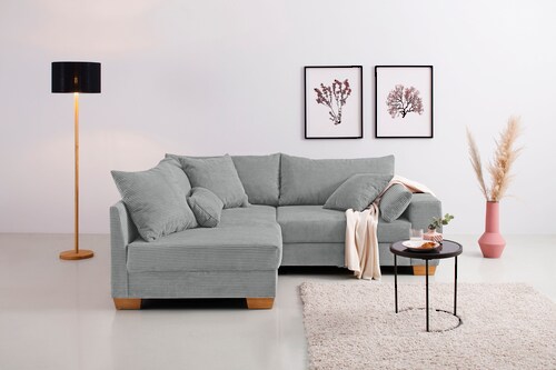 Bild von Home affaire Ecksofa, wahlweise mit Bettfunktion, verschiedene Bezugsarten