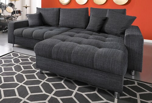 Bild von Mr. Couch Ecksofa Tobi L-Form, wahlweise mit RGB-LED-Beleuchtung oder Bettkasten