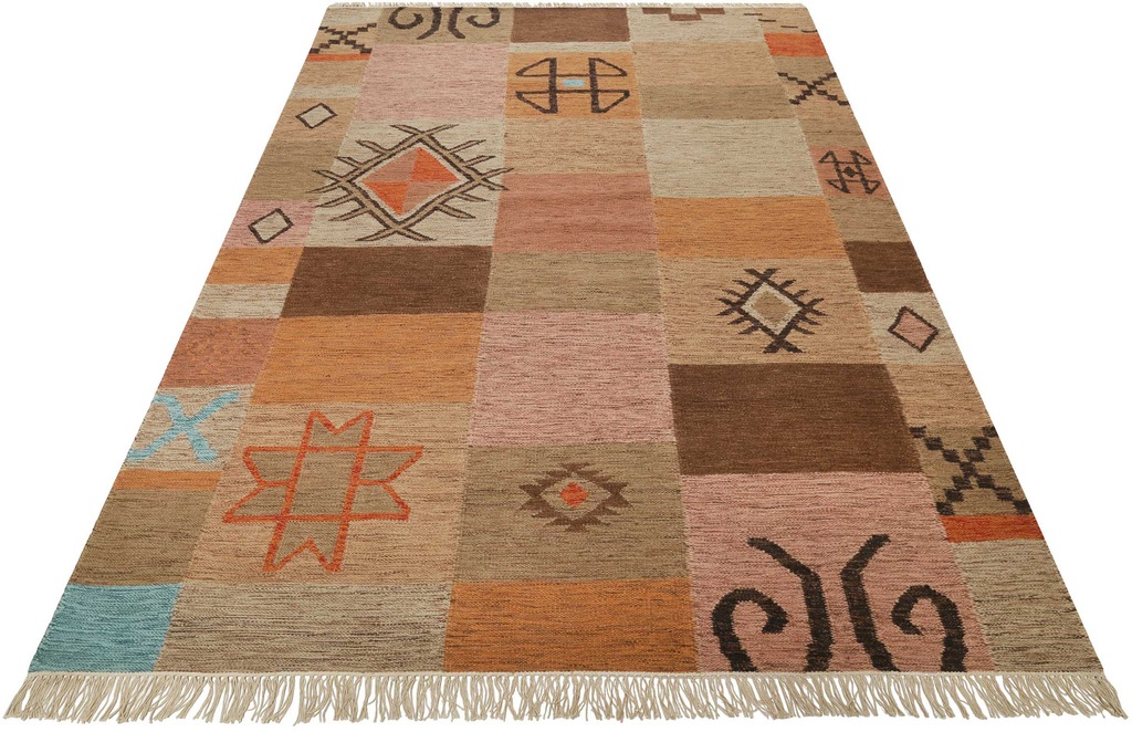 Bild von Green Looop Teppich "Monmartre GL-82105", rechteckig, 5 mm Höhe, handgewebter Naturfaserteppich aus Wolle