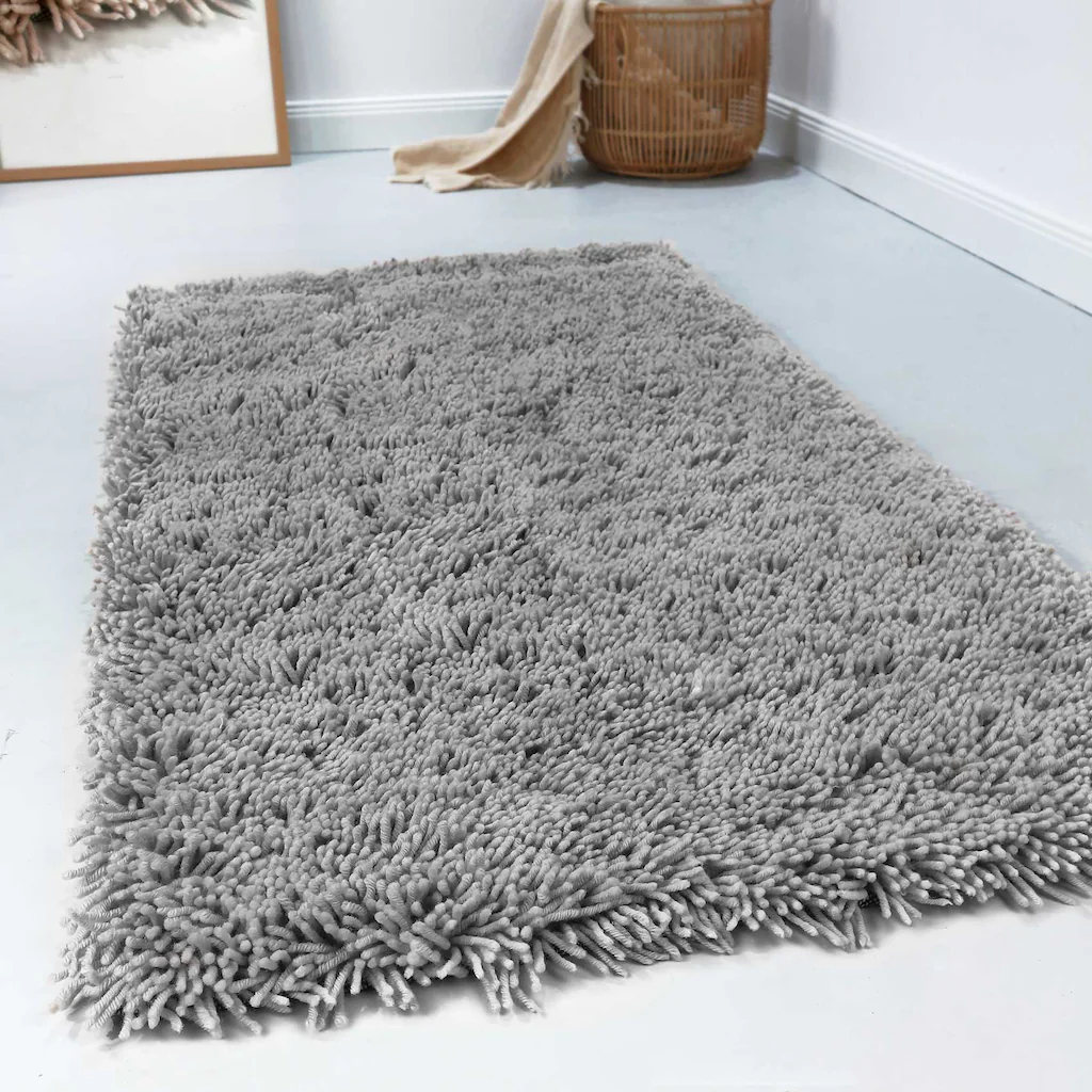 Bild von Esprit Wollteppich "Seattle Shag", rechteckig, 5 mm Höhe, modern, flauschig aus Schurwolle, pflegeleicht, Wohn-, Schlafzimmer