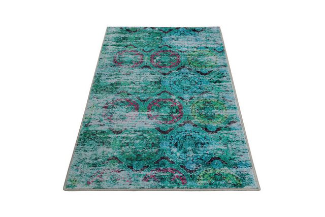 Bild von Wecon home Badematte Beach Front, Höhe 0,5 mm, fußbodenheizungsgeeignet, Polyester, rechteckig, Vintage, waschbar, rutschfest, schnell trocknend, robust, Badteppich
