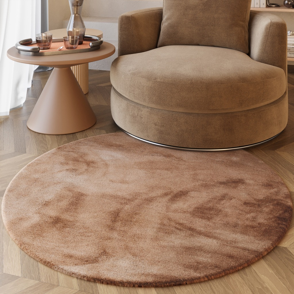 Bild von Esprit Hochflor-Teppich "Alice Kunstfell", rund, 25 mm Höhe, Kaninchenfell-Haptik, besonders weich und dicht, für alle Räume