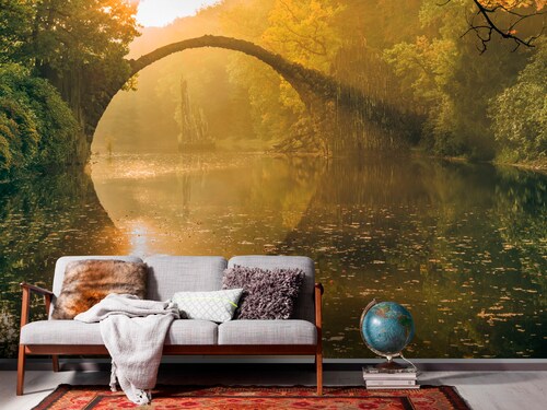 Bild von Komar Fototapete Digitaldruck Vlies - Devil's Bridge - Größe 400 x 250 cm, glatt, bedruckt, (Packung, 1 St), Wohnzimmer, Schlafzimmer