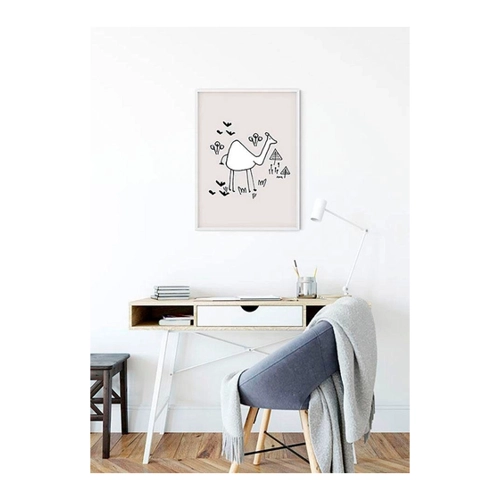 Bild von Komar Wandbild Scribble Camel - Dekoratives Poster für jeden Raum