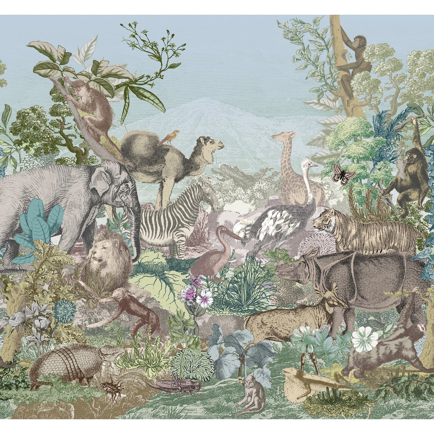 Bild von Komar Vliesfototapete Creative Zoo 300 cm x 250 cm