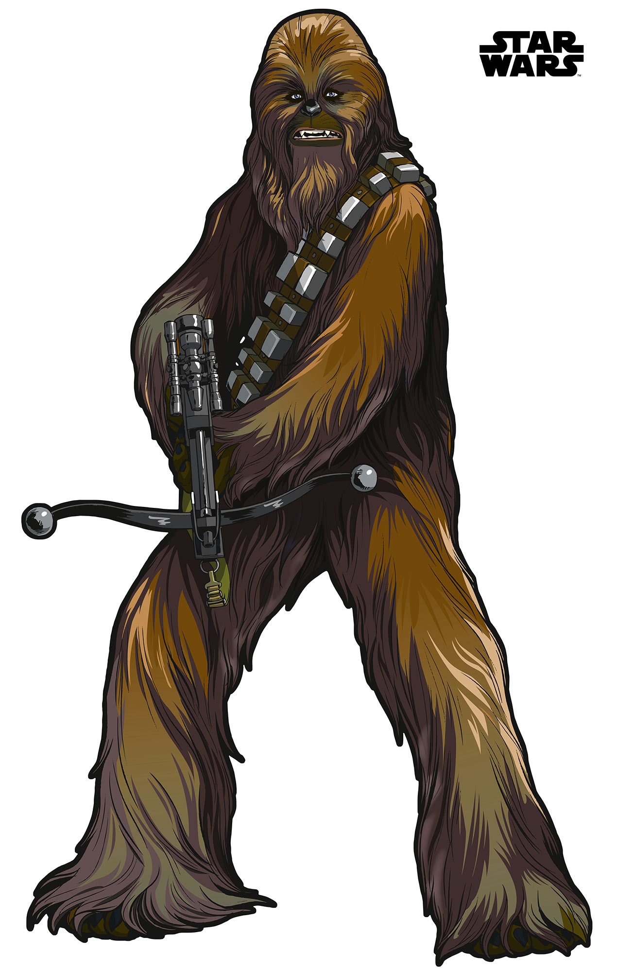 Bild von Komar Vliestapete Selbstklebende Vlies - Star Wars XXL Chewbacca - Größe 127 x 200 cm, glatt, bedruckt, (1 St), Kinderzimmer