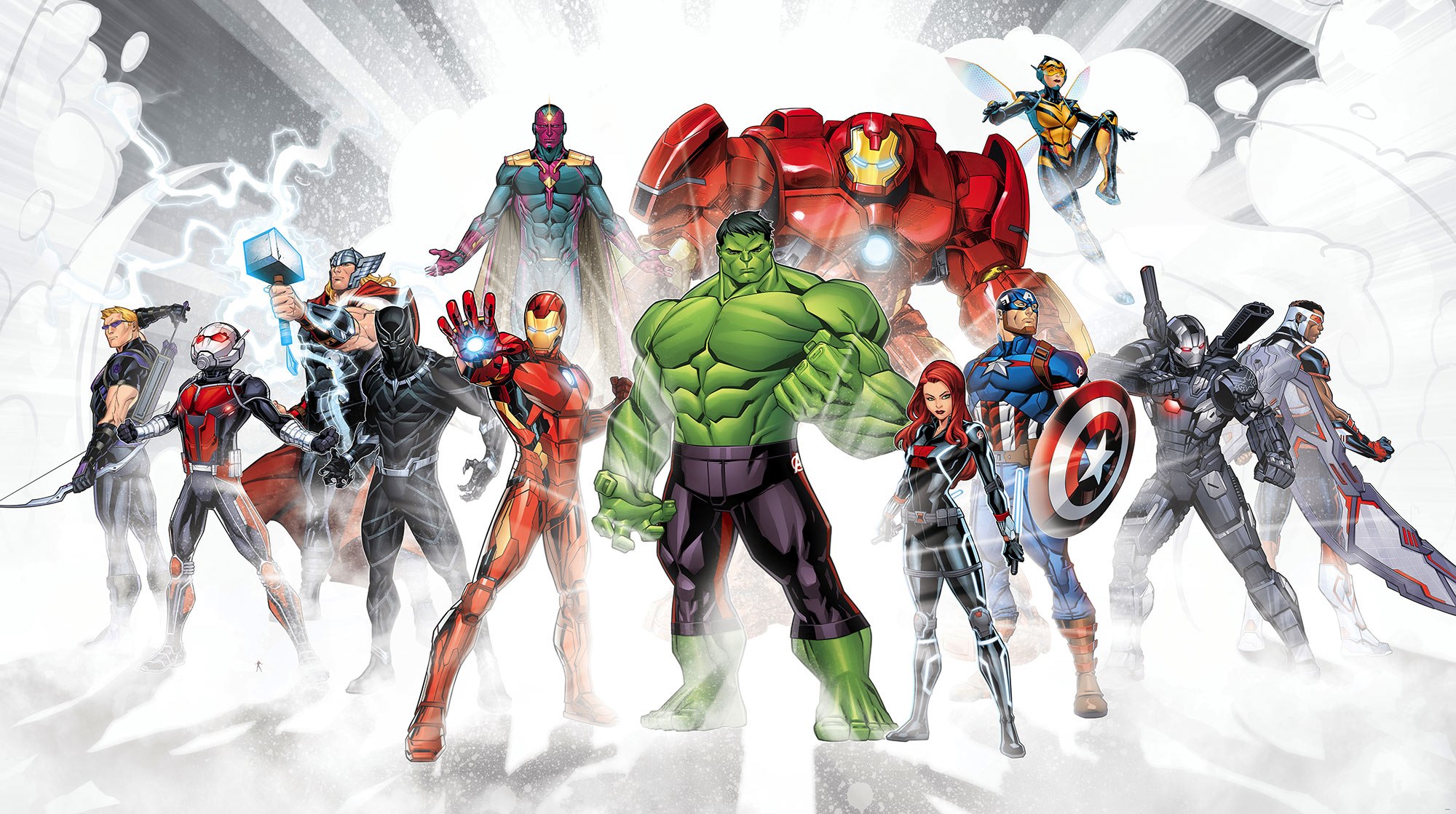 Bild von Komar Vliestapete Digitaldruck Vlies - Avengers Unite - Größe 500 x 280 cm, glatt, bedruckt, Kinderzimmer