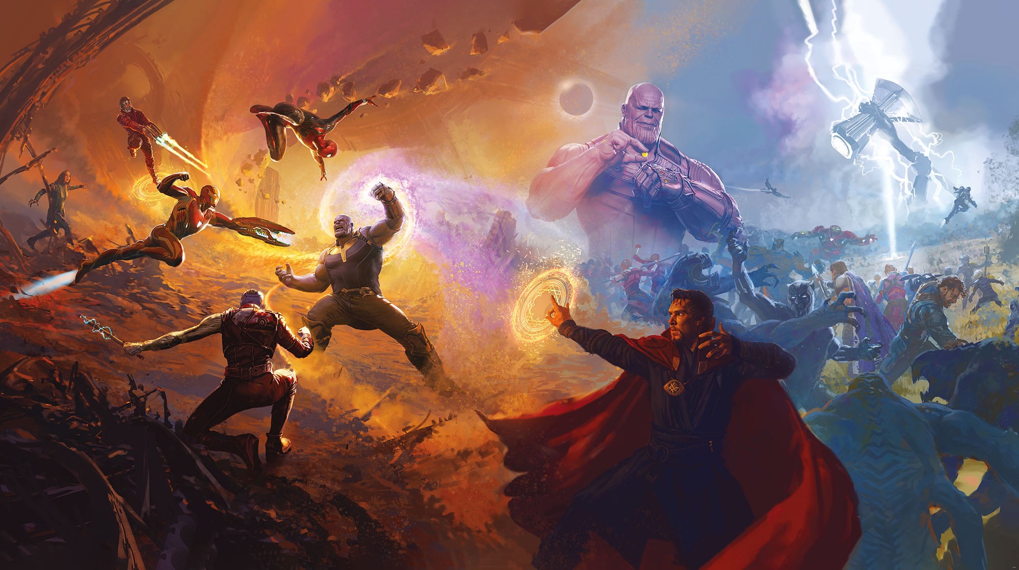 Bild von Komar Vliesfototapete Avengers Epic Battles Two Worlds500 cm x 280 cm