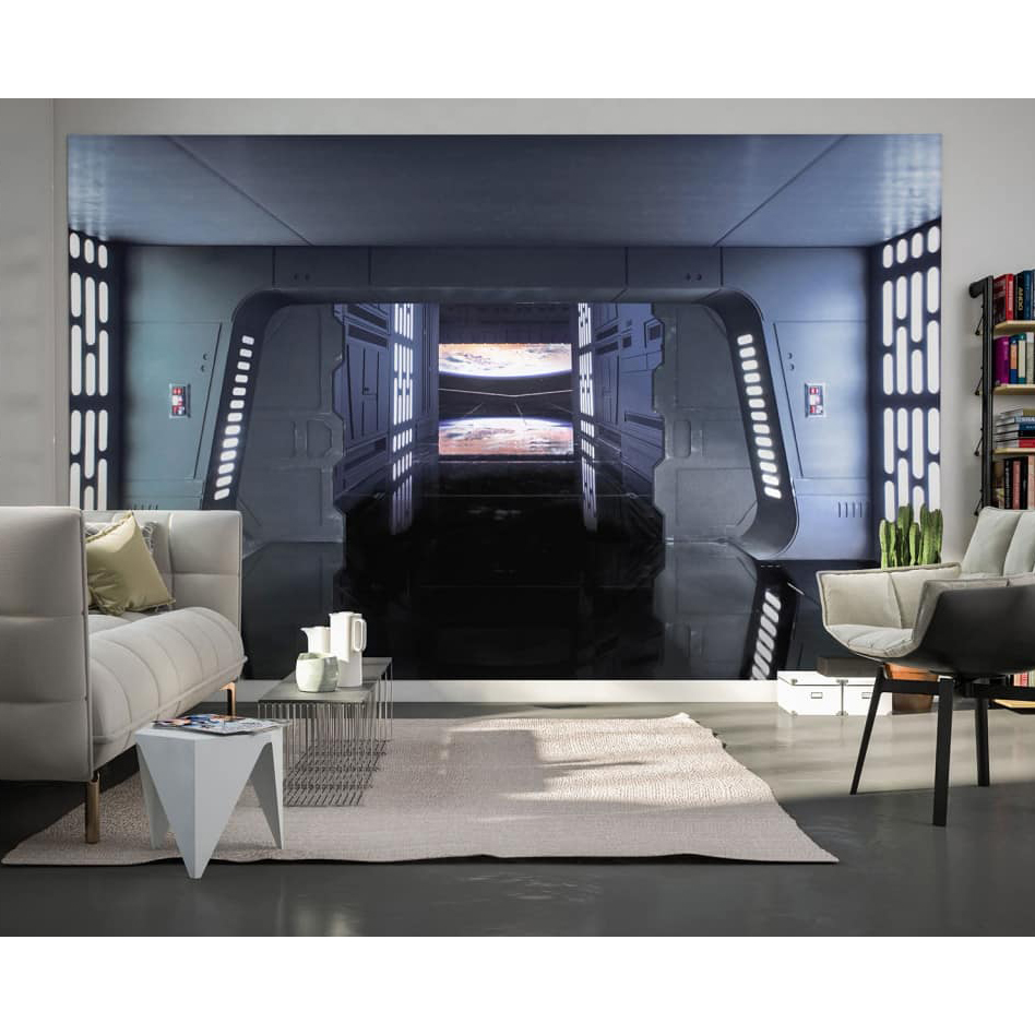 Bild von Komar Vliestapete Digitaldruck Vlies - Star Wars Death Star Floor - Größe 400 x 250 cm, glatt, bedruckt, (1 St), Kinderzimmer