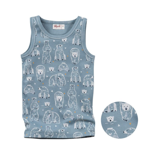 Bild von People Wear Organic Unterhemd mit Motiv aus Bio-Baumwolle