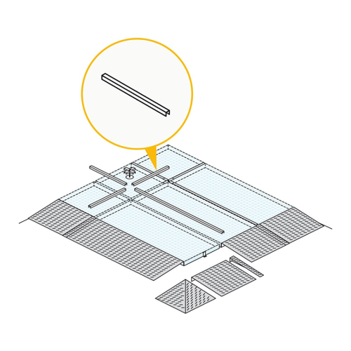 Bild von Wannenverbinder für SAFE Flach-Auffangwanne aus Stahl
