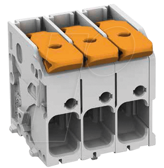 Bild von WAGO 2606-1103 - Leiterplattenklemme - RM 7,5 mm, Ø 6 mm², 3-polig