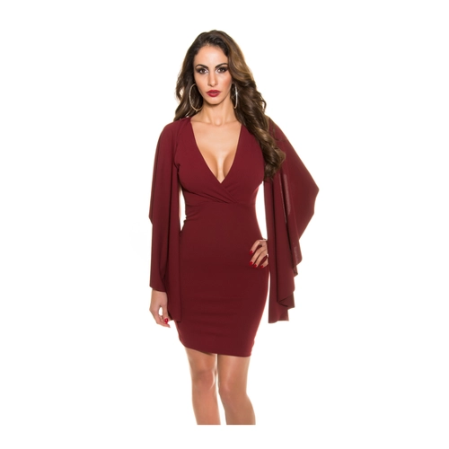 Bild von Chic Etui V-Neck Minikleid mit Cape-Effekt – Eleganz trifft auf Extravaganz