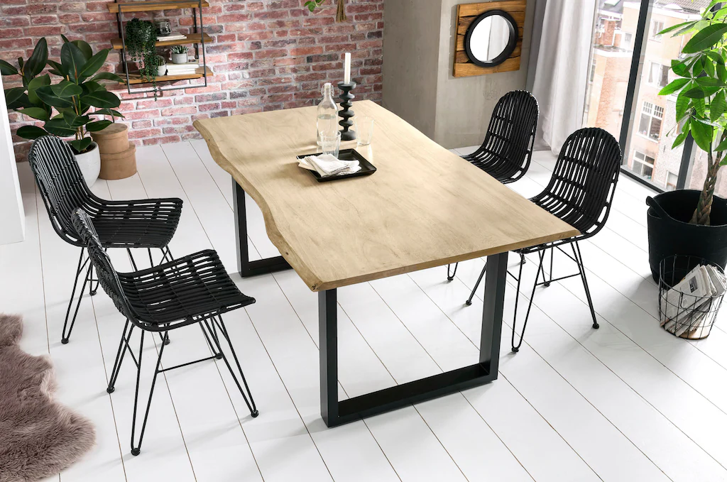 Bild von SIT Tisch, HxT: 77 x 80 cm, Holz - schwarz