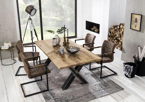 Bild von SIT Tisch »TABLES & CO«, HxT: 75 x 100 cm, Holz - braun | transparent
