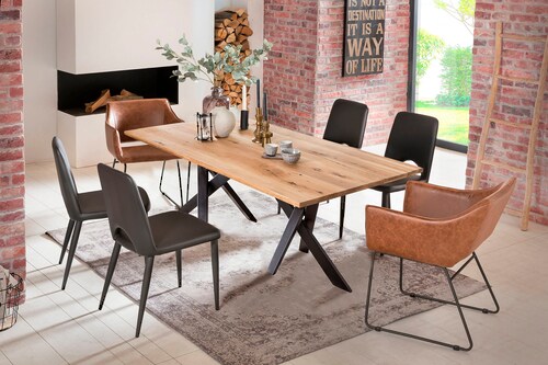 Bild von SIT Tisch »TABLES & CO«, HxT: 76 x 100 cm, Holz - braun | schwarz