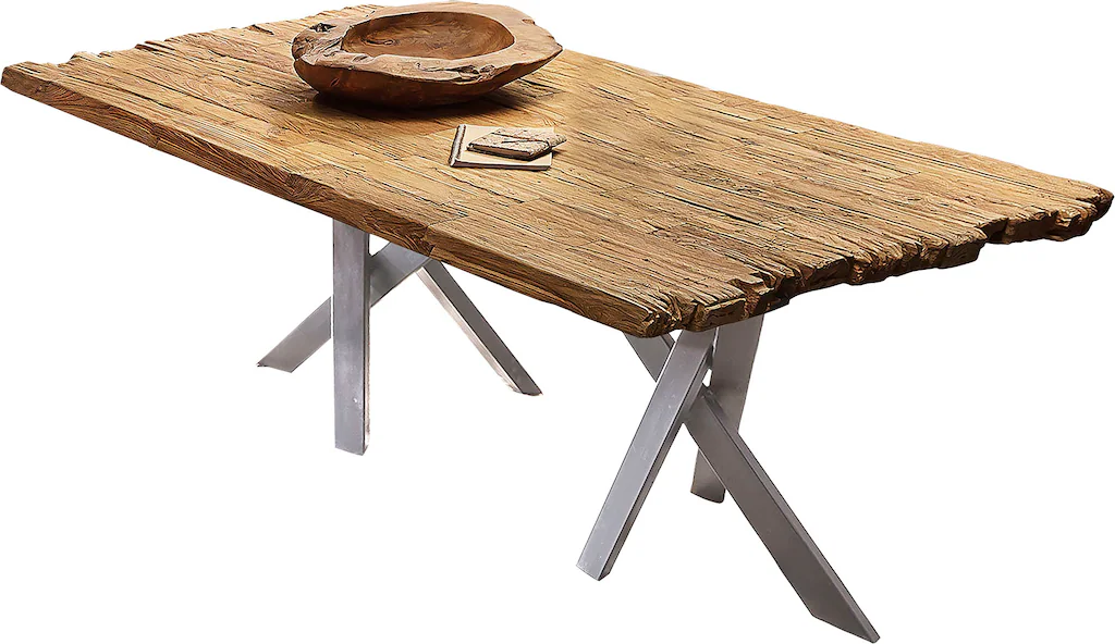 Bild von SIT Tisch »TABLES & CO«, HxT: 77 x 100 cm, Holz - braun | silberfarben