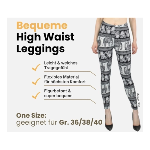 Bild von Die dy_mode Blumen Muster Damen Leggings im Test