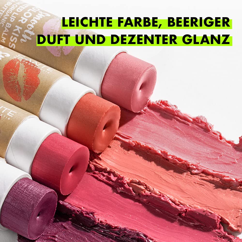 Bild von SANTE Naturkosmetik Smooth Color Kiss 01 Soft Coral, veganer Lippenpflegestift mit Bio-Ölen, Kakaobutter und Bio-Sheabutter, für intensive Pflege, nachhaltige Verpackung, 7g