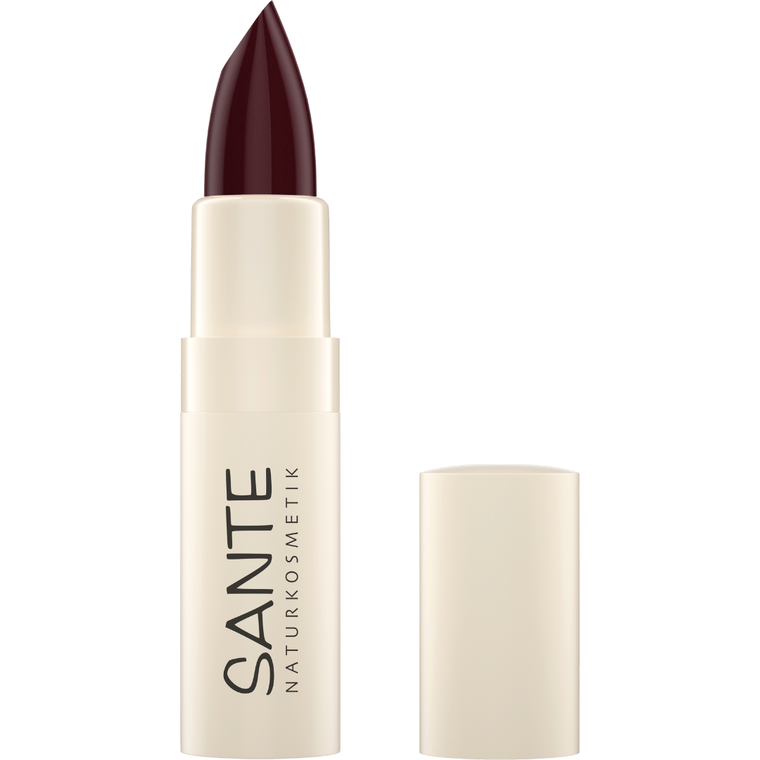 Bild von SANTE Naturkosmetik Moisture Lipstick 08 Chestnut Glam, pflegender Lippenstift mit Hyaluron, Plump Effekt und Sepilift, Lippenpflege für geschmeidige Lippen in kastanienfarbenem Braunton, 4,5g