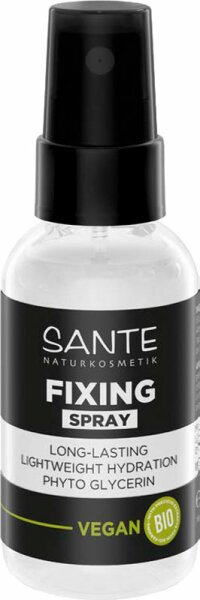 Bild von SANTE Naturkosmetik Fixing Spray, veganes Make-up Fixierungspray mit Aloe Vera und Phyto Glycerin, spendet Feuchtigkeit, für einen langanhaltenden Look, pflegende und nachhaltige Formel, 50 ml