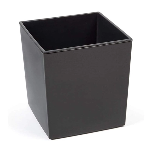 Bild von Lamela Pflanzkübel Juka aus Kunststoff Hochglanz, Farbe Mokka, Größe 19 x 19 cm