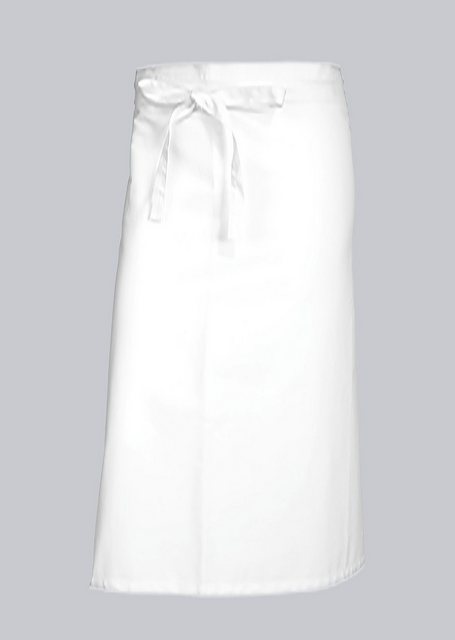 Bild von BP 1912-400-21-100/90 Bistroschürze lang (Breite: 100 cm), 100 cm breit x 90 cm lang, 215,00 g/m² Stoffmischung, weiß ,100/90, 3 Stück