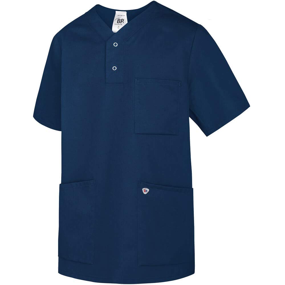 Bild von BP 1741-435-110-S Unisex Einschlupf-Kasack, 1/2 Ärmel, V-Ausschnitt mit Arm-Lift-System, 180,00 g/m² Stoffmischung, Nachtblau, S