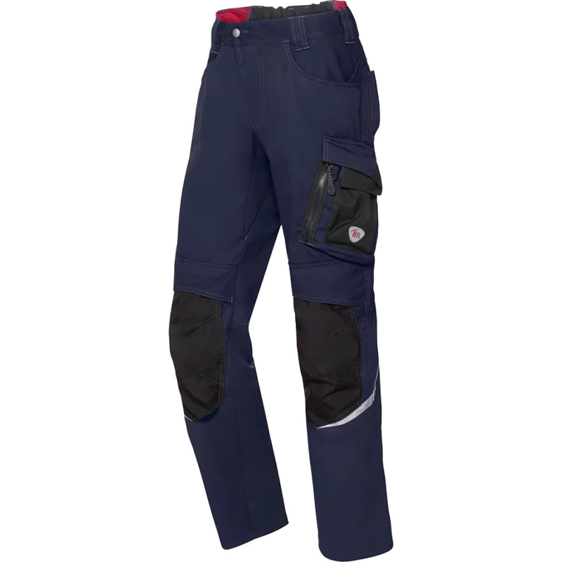Bild von BP® Leichte Arbeitshose mit Kniepolstertaschen, nachtblau/schwarz, Gr. 48, Länge n