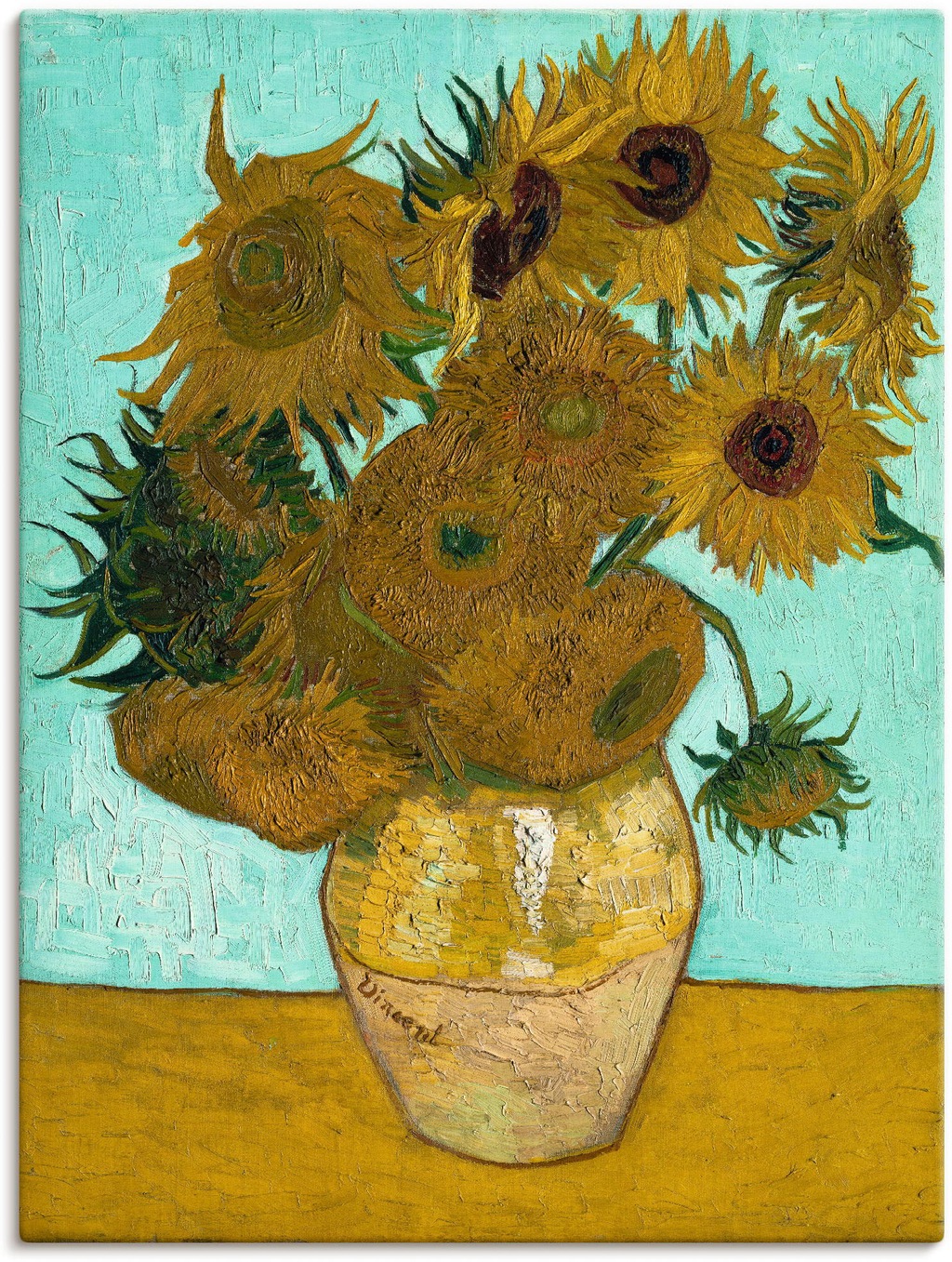 Bild von Artland Wandbild "Vase mit Sonnenblumen. 1888", Blumen, (1 St.), als Leinwandbild, Poster, Wandaufkleber in verschied. Größen
