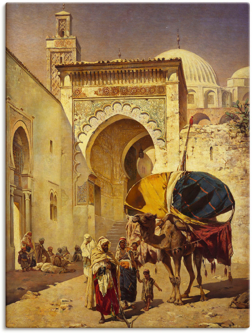 Bild von Artland Wandbild "Eine arabische Straßenszene.", Gebäude, (1 St.), als Leinwandbild, Poster, Wandaufkleber in verschied. Größen