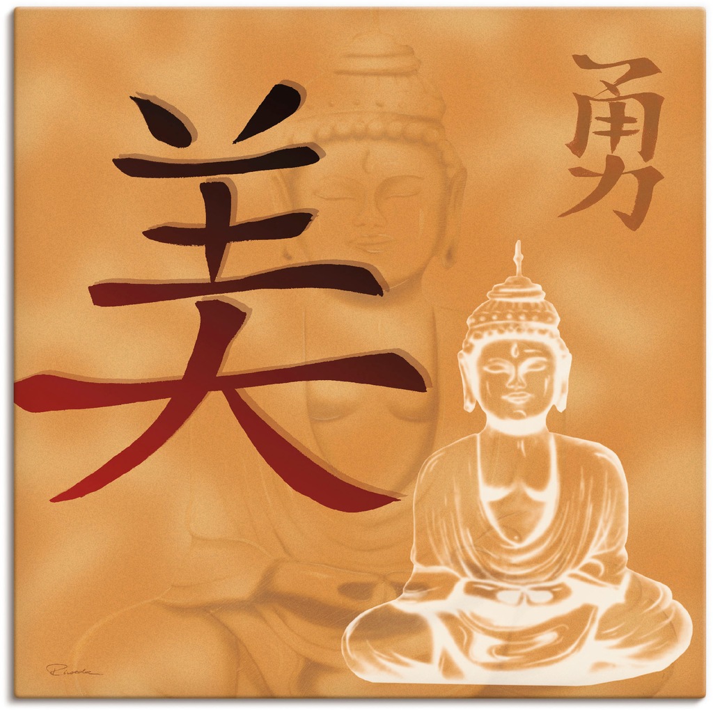 Bild von Artland Wandbild "Schönheit und Mut", Religion, (1 St.), als Leinwandbild, Poster in verschied. Größen