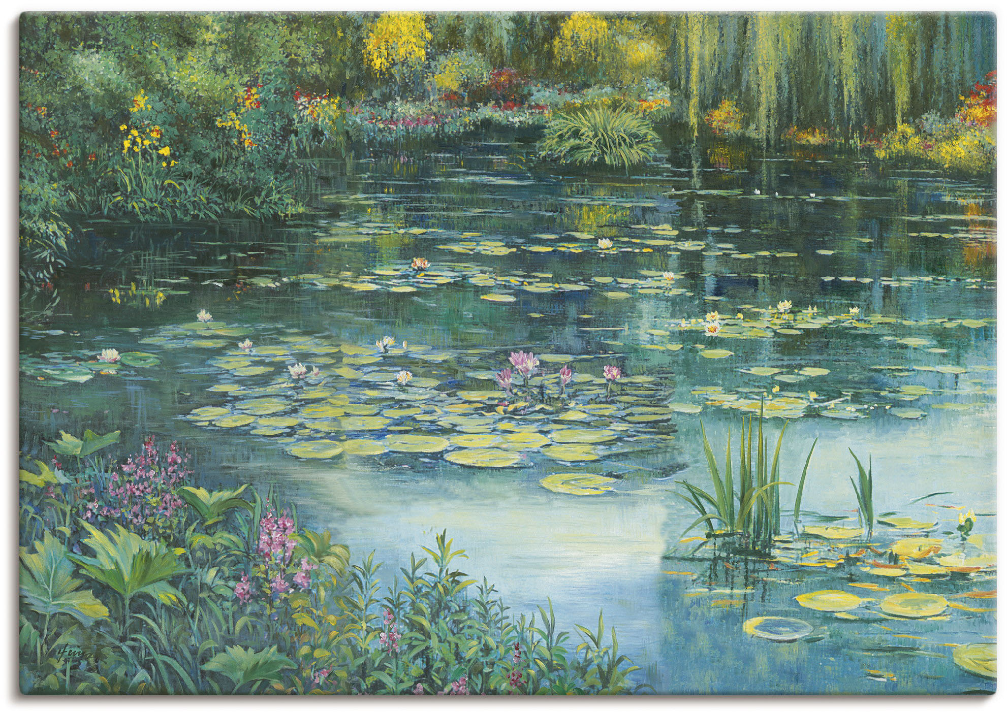 Bild von Artland Wandbild "Teichlandschaft I", Gewässer, (1 St.), als Alubild, Outdoorbild, Leinwandbild, Poster in verschied. Größen