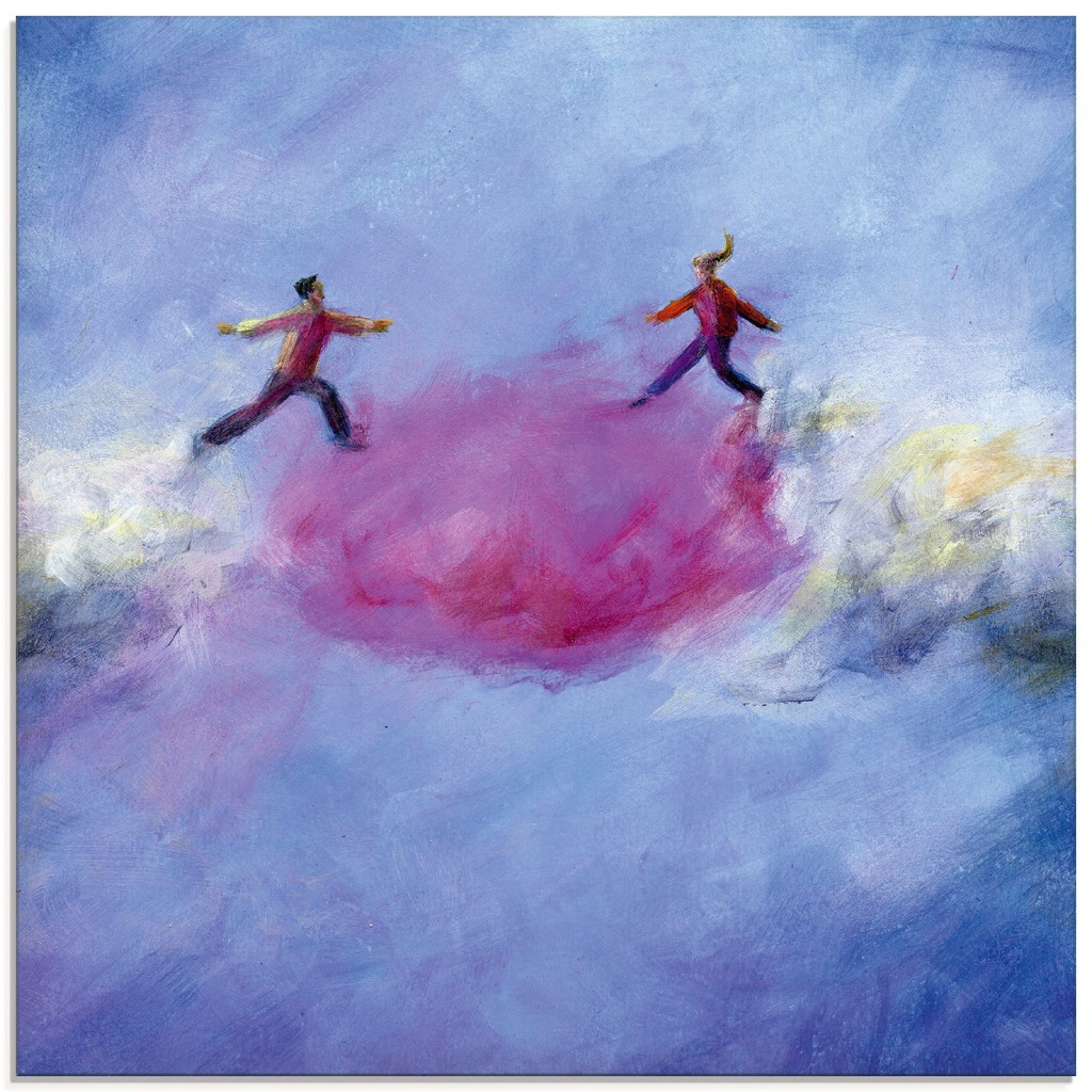 Bild von Artland Glasbild "Rosarote Wolke 2", Paar, (1 St.), in verschiedenen Größen