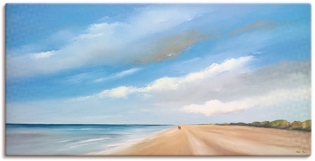 Bild von Artland Wandbild "Am Strand entlang III", Strand, (1 St.), als Leinwandbild, Wandaufkleber in verschied. Größen