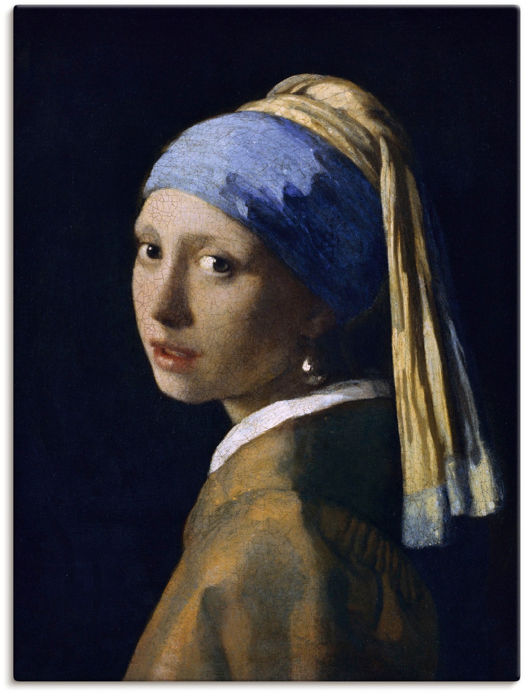Bild von Artland Wandbild "Das Mädchen mit dem Perlenohrgehänge", Frau, (1 St.), als Leinwandbild, Poster, Wandaufkleber in verschied. Größen