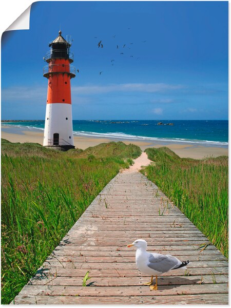 Bild von Artland Wandbild »Der Weg zum Meer«, Gebäude, (1 St.), als Leinwandbild, Poster in verschied. Größen