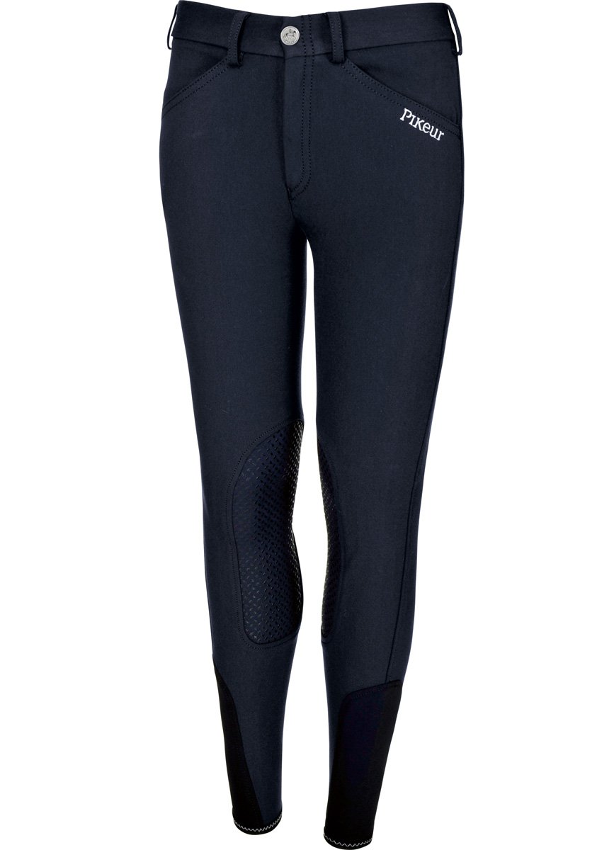 Bild von Pikeur Kinder Reithose Brooklyn Grip Kniebesatz, nightblue 176