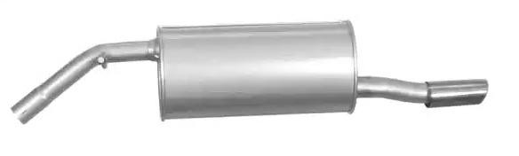 Bild von VEGAZ PGS-354 Endschalldämpfer Endtopf, Auspuff Endtopf, Nachschalldämpfer mit Endrohrblende PEUGEOT: 208 I Hatchback, 207 SW
