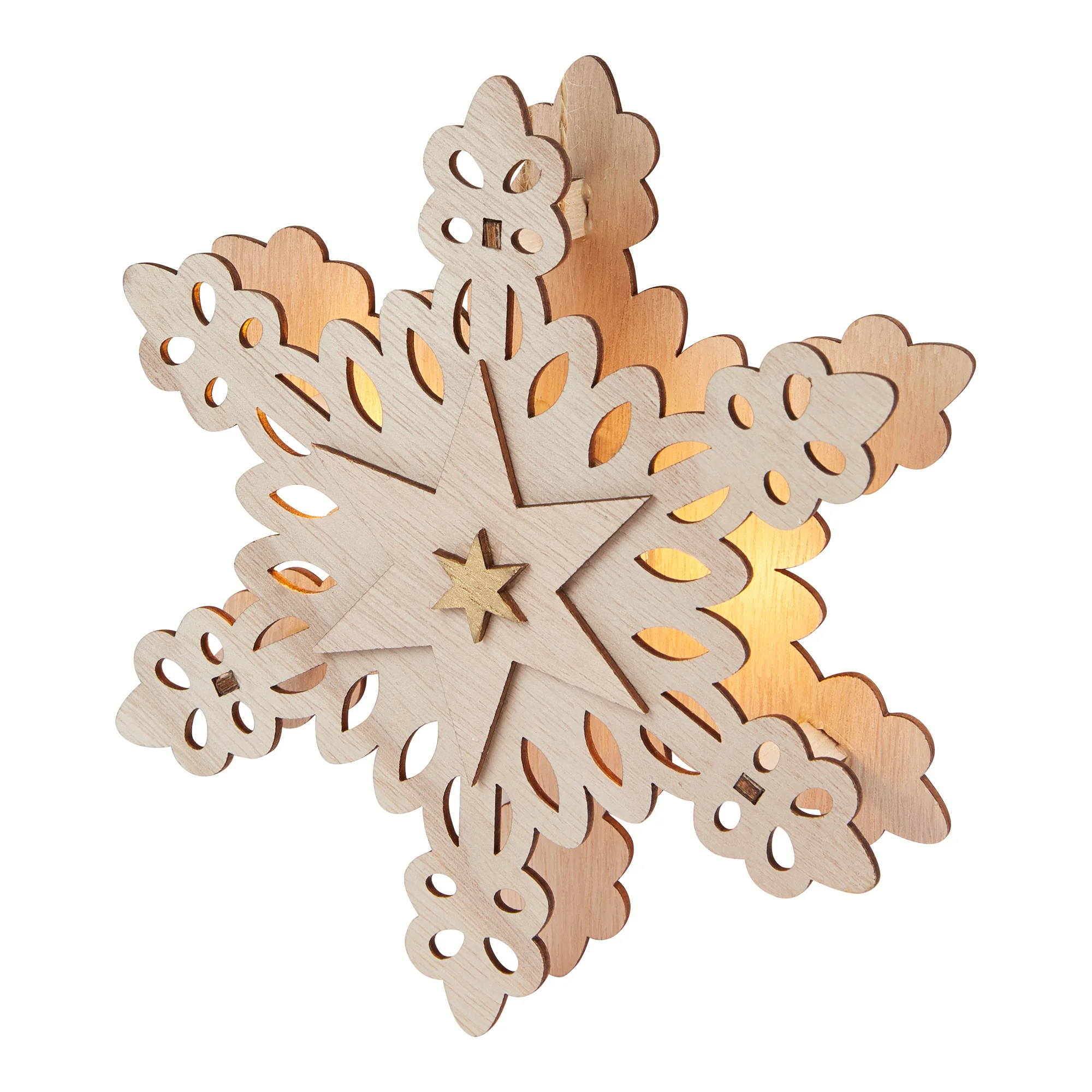 Bild von LED-Holzstern